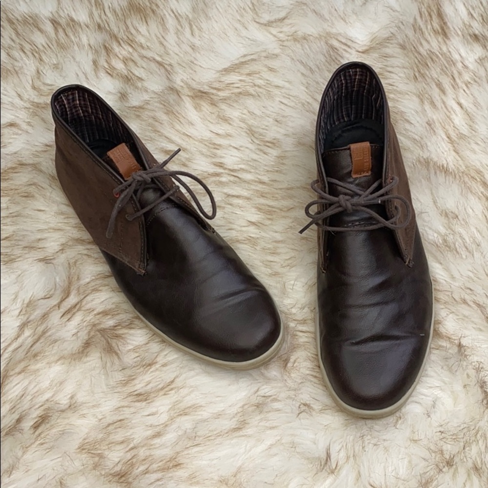 BEN SHERMAN: Brown Leather Shoe